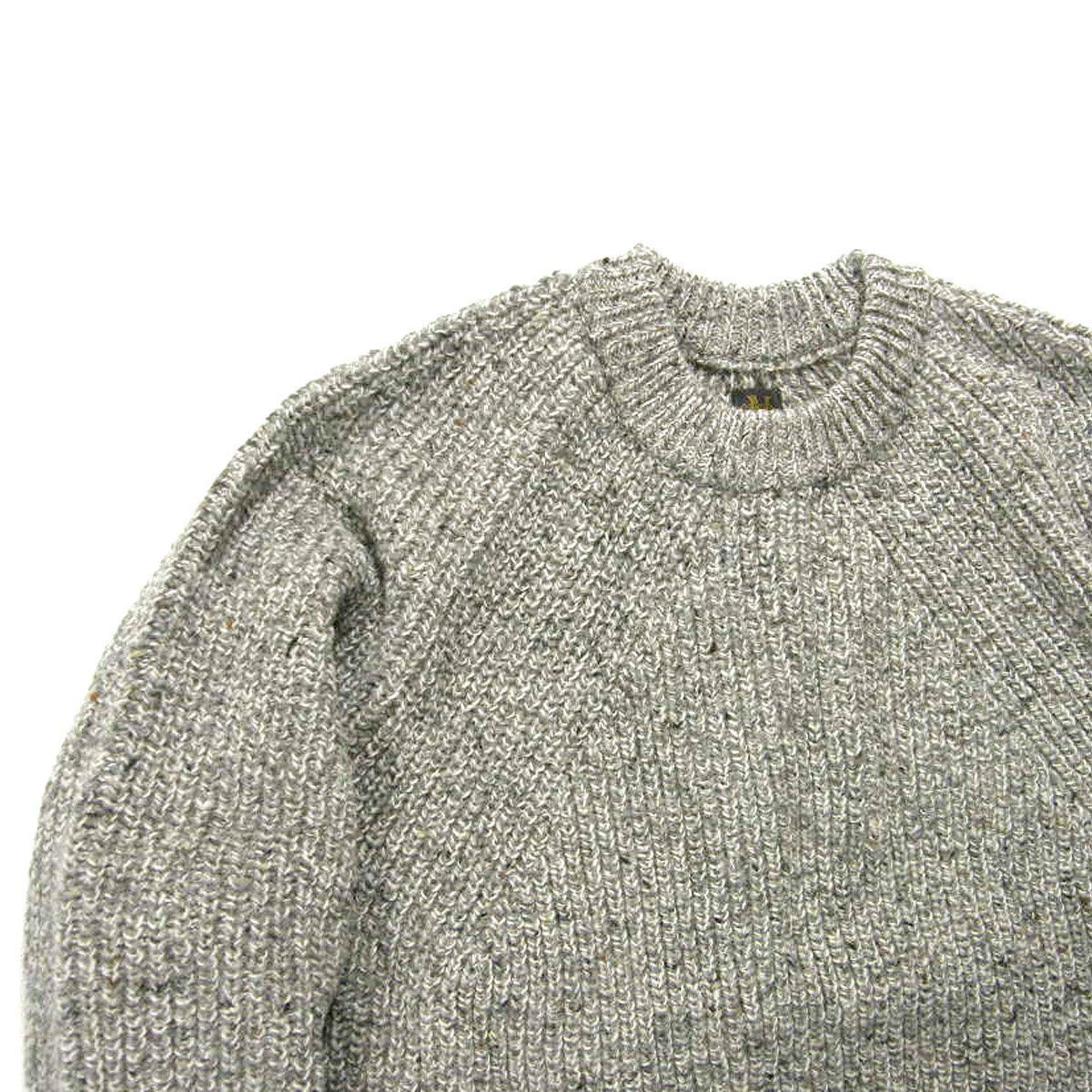 BATONER TWEED SIGNATURE CREW NECK アルパカ混