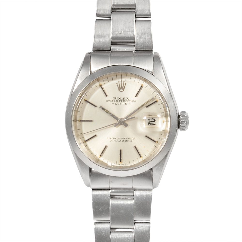 ロレックス ROLEX 1500 オイスター パーペチュアル デイト 腕時計 シルバー文字盤 7桁 2番台 メンズ