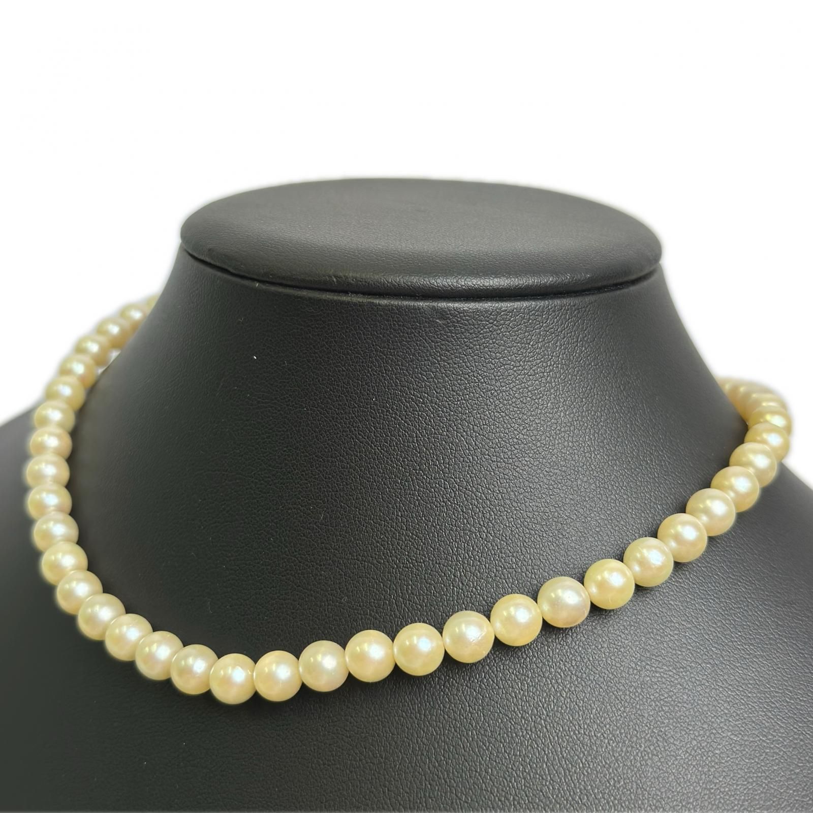 アコヤ養殖真珠 パールネックレス パール 留め具 Sv 925 レディース