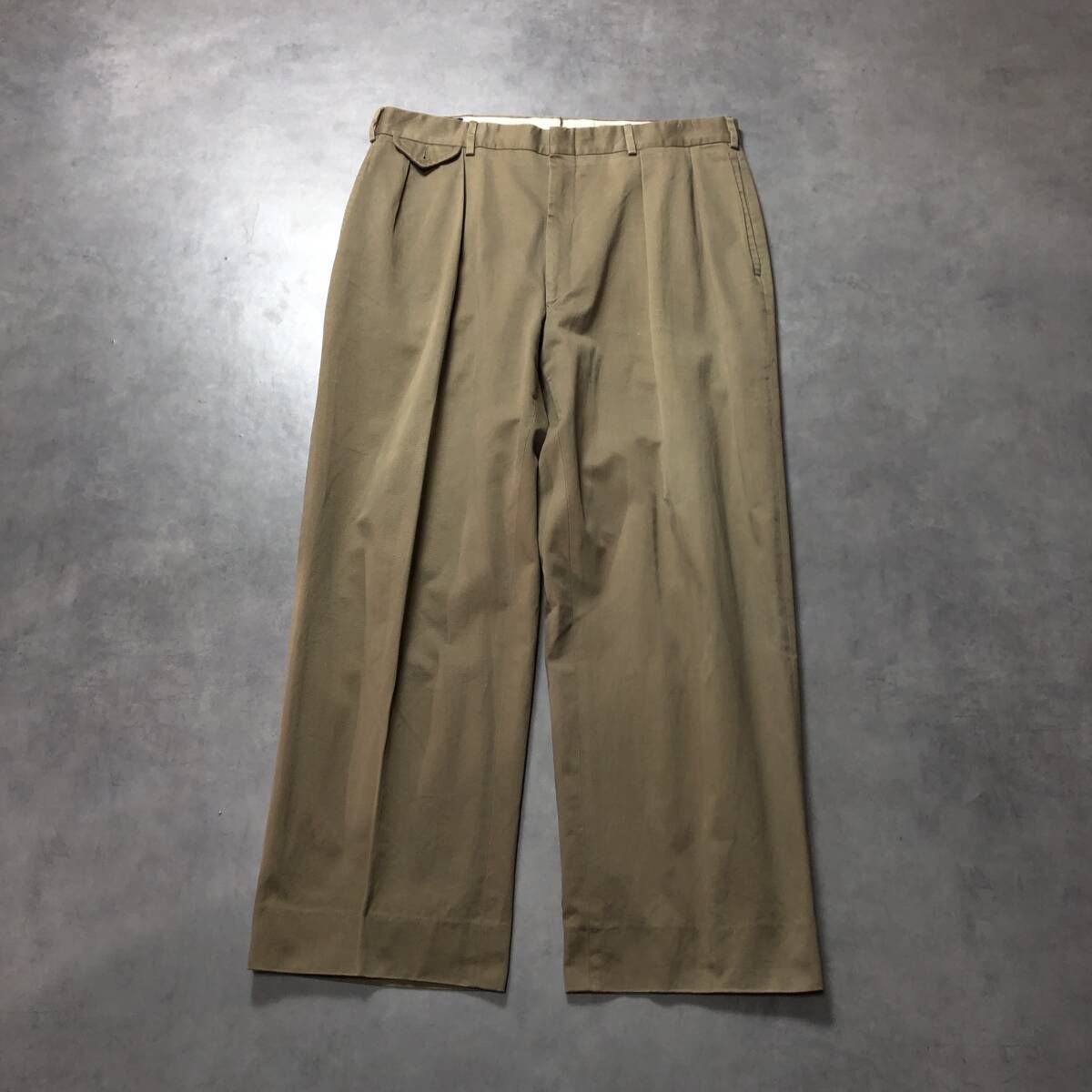 GQ 4347 90 s Polo by Ralph Lauren ２タックトラウザーズパンツ ベージュ系 チノ ポロ ラルフローレン