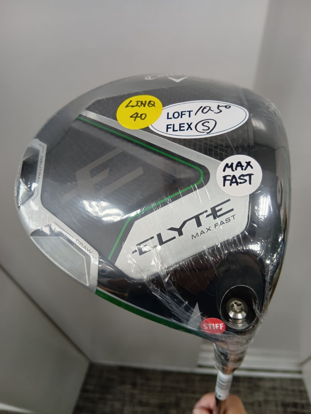 Dr キャロウェイ ELYTE MAX FAST ドライバー 10.5° LIN-Q GREEN 40 for Callaway ﾌﾚｯｸｽ S 日本