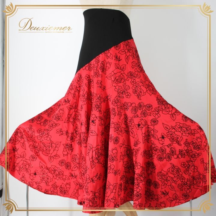 社交ダンス 衣装 スタンダード スカート レッスンウェア 女性用 オール