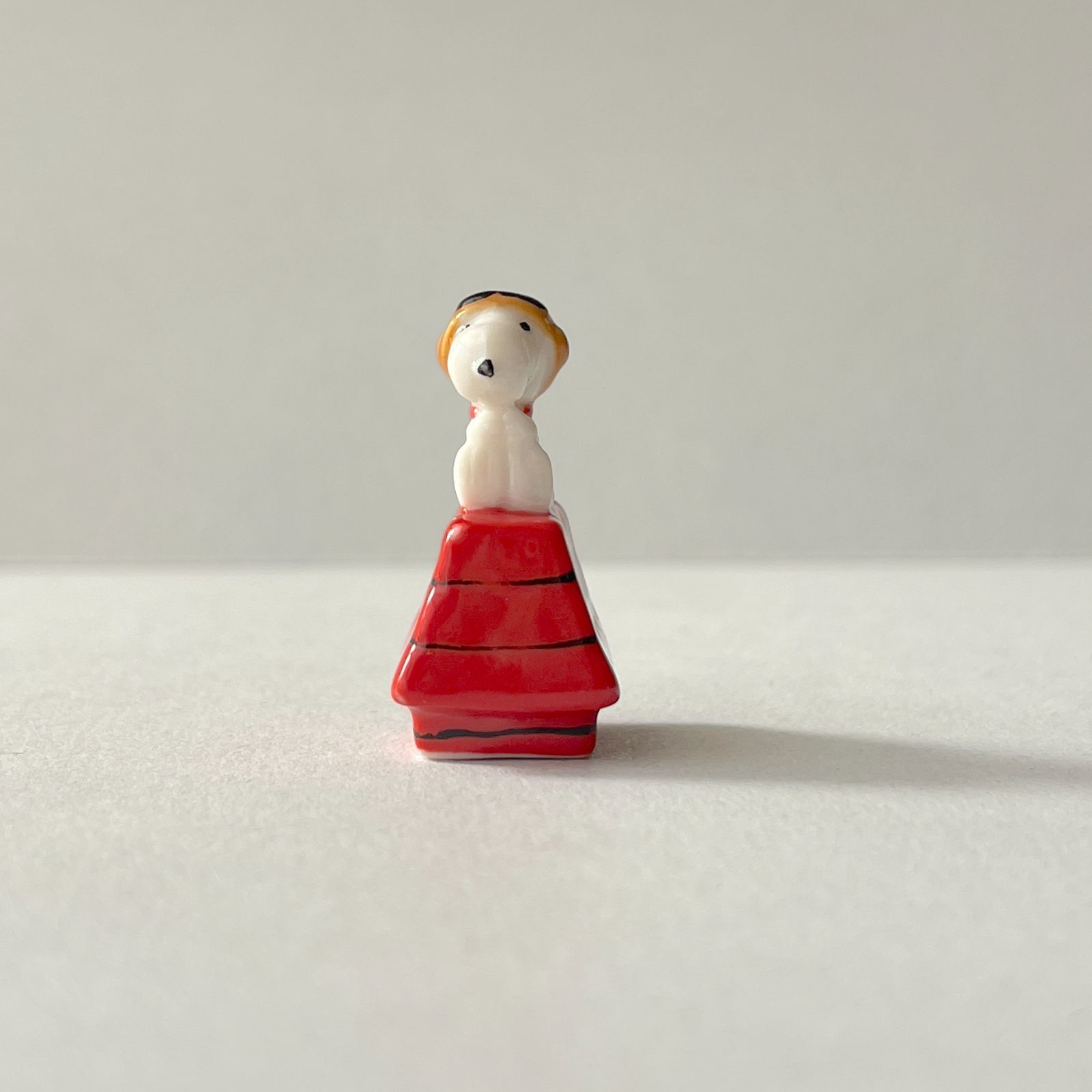 フェーヴ スヌーピー パイロット フランス フェーブ ミニチュア陶器