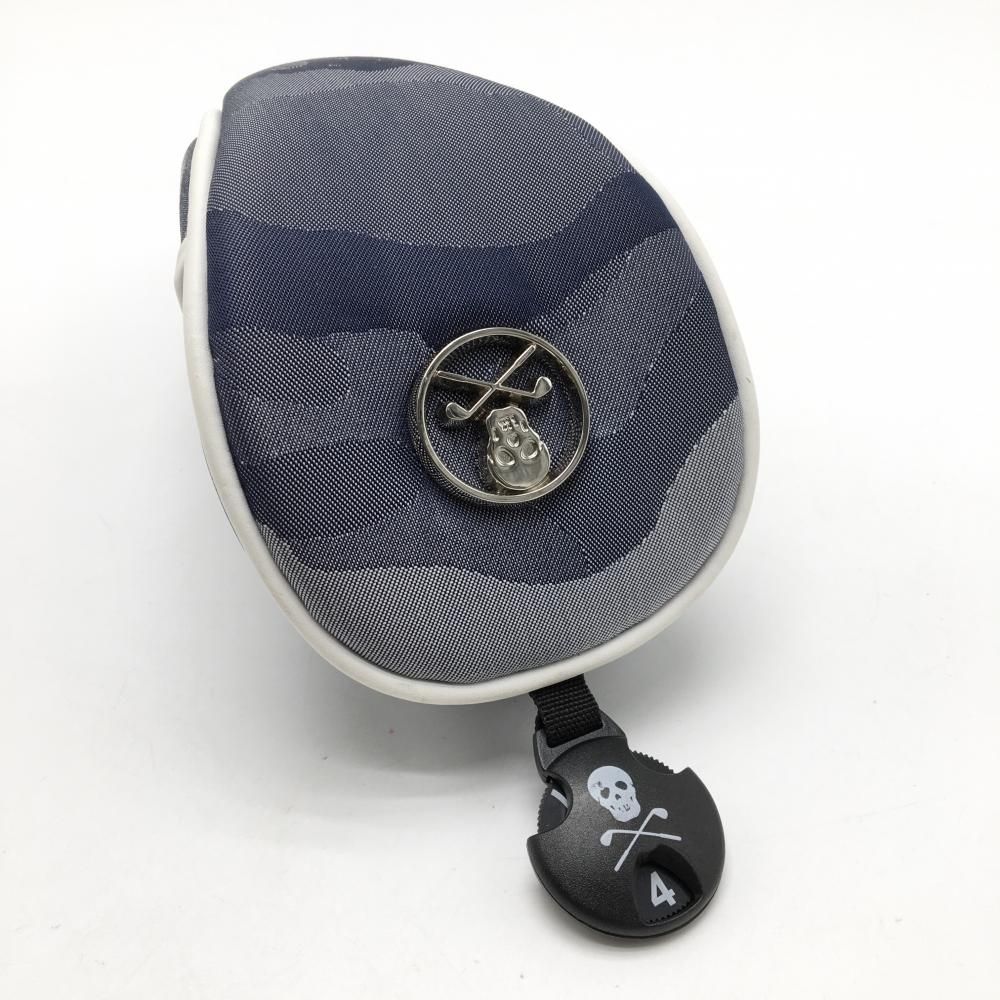 超美品】マークアンドロナ ヘッドカバー(UT) ネイビー スカル カモフラ