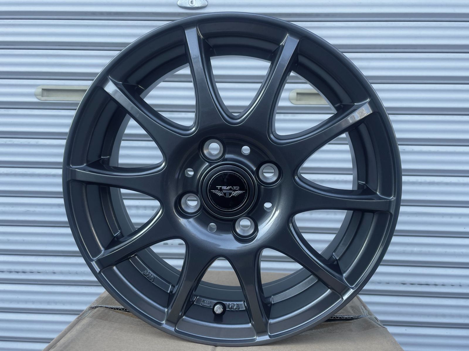 ウェッズ weds TEAD HG アルミホイール 14 4 5 J H 100 45 ガンメタ 4本 軽自動車用 14インチ