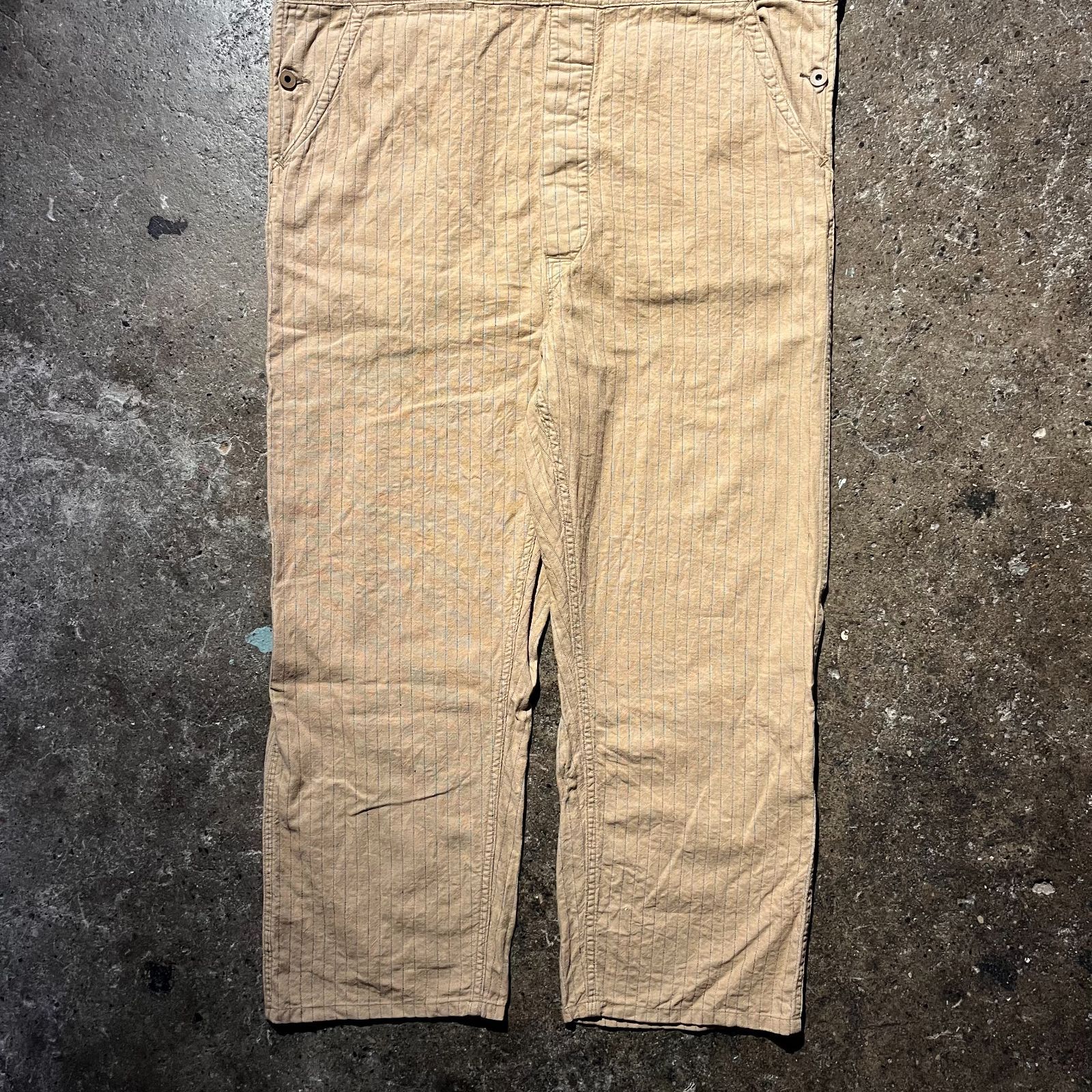 RRL 25ss クロフィードオーバーオール L ストライプ サロペット ダブル