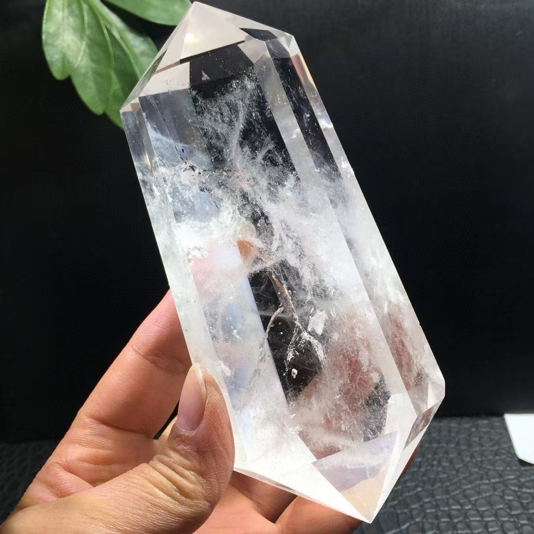  AAAAAAAAAAA級天然高透明度水晶六角柱B1216 YS 210A デスク飾り 置物 インテリア小物