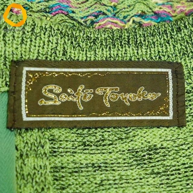  snc サイトウトヨコ 斉藤都世子 ワンピース 黄緑 ニット 花柄 半袖 レディース 969649 半袖 ひざ丈ワンピース