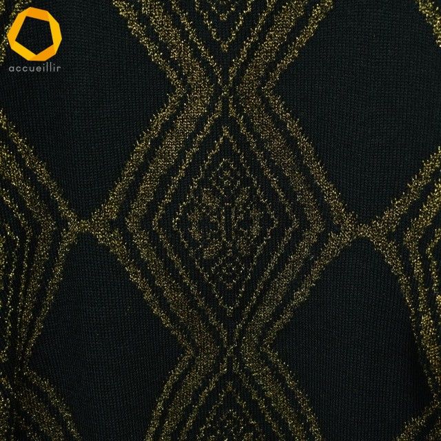  wnc サイトウトヨコ 斉藤都世子 チュニック 黒 ゴールド ニット 蝶 ラメ レディース 973391 長袖 チュニック