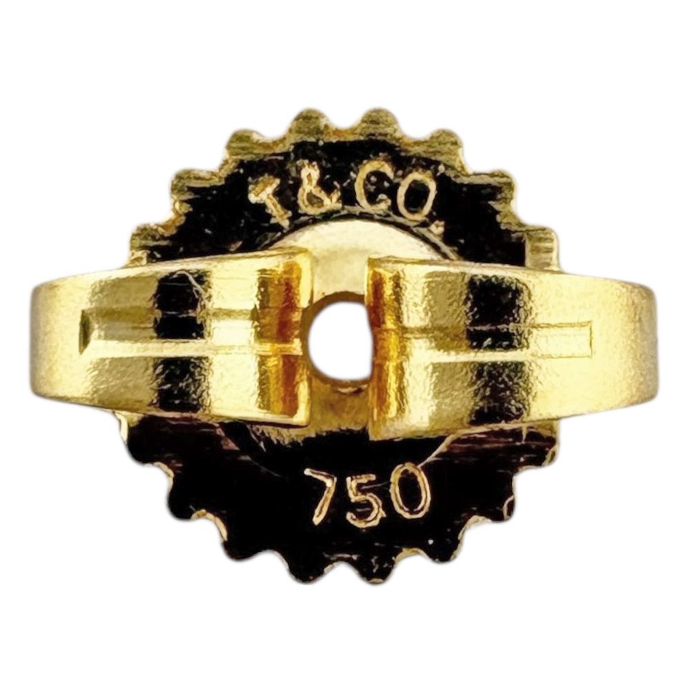 ティファニー ラビングハート ピアス 18金 K18イエローゴールド