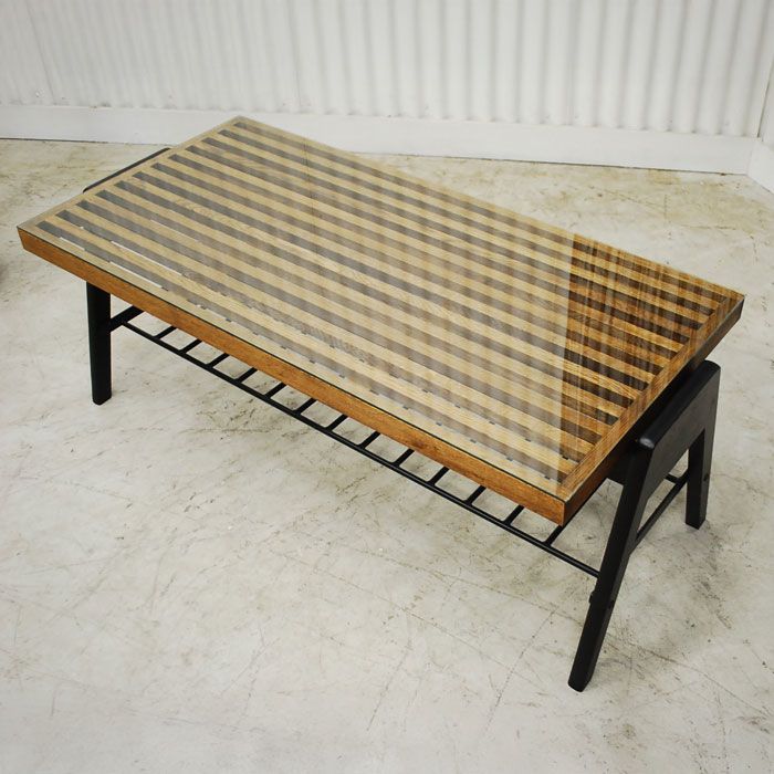 アウトレット 現品限り 一部 格子デザイン ガラストップ付き リビング コーヒー センターテーブル110 220305-CTスライド