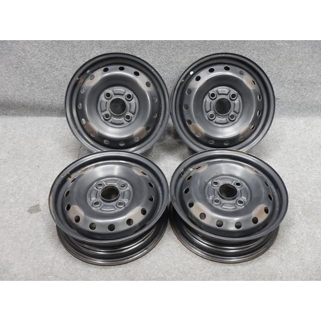 ホンダ スチールホイール 黒鉄チン 42700 SZH J 01 13 4 00 B PCD 100 40 4本 ライフ バモス 101977