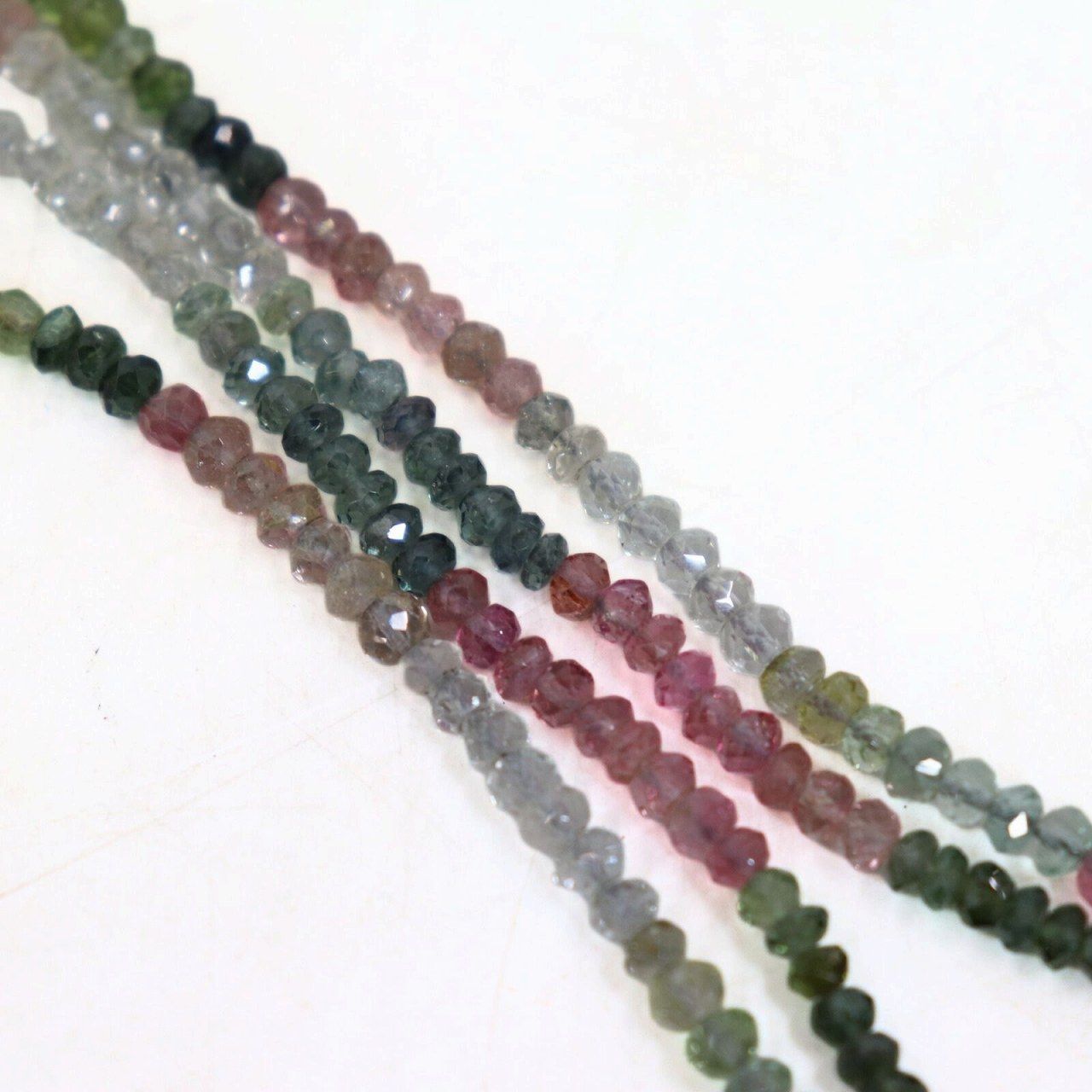  ジュエリー ネックレス トルマリン グラデーションクラスプ シルバー 2連 全長55 cm レディース 13481 HM ネックレス アクセサリー