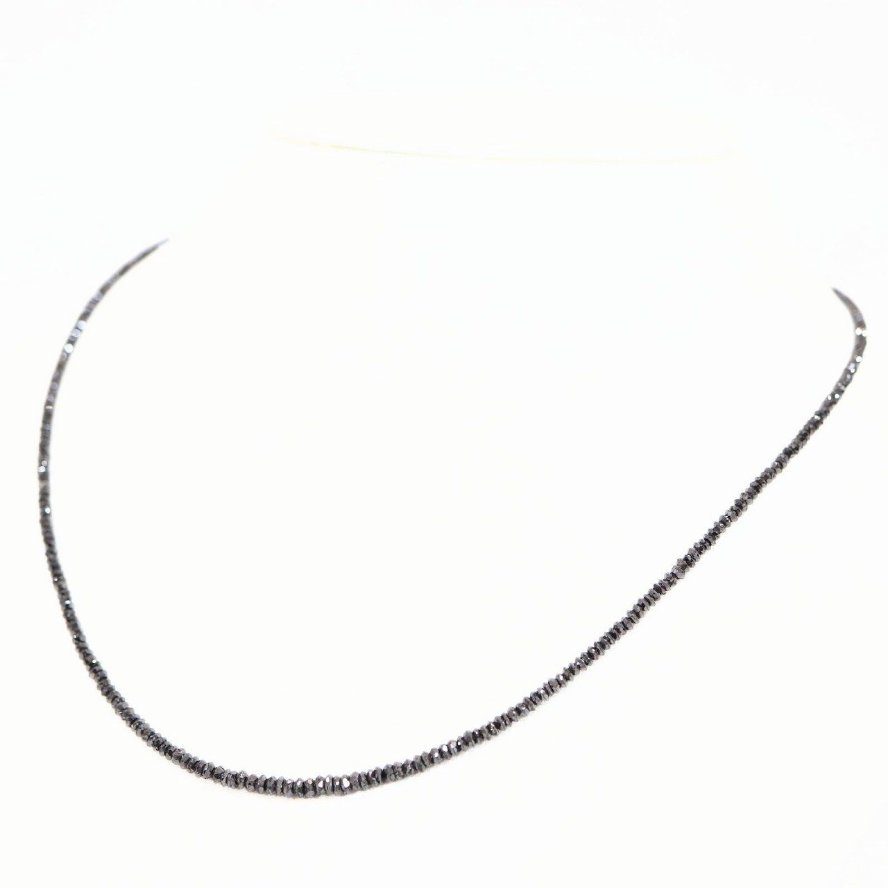 ジュエリー ネックレス K 18 WG ブラック ダイヤモンド 20 07 ct アジャスター付 サイズ調整可 13476 HM