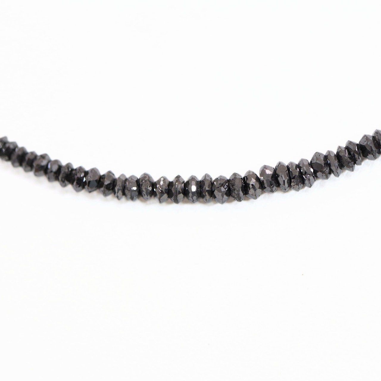 ジュエリー ネックレス K 18 WG ブラック ダイヤモンド 20.07 ct アジャスター付 サイズ調整可 13476 HM