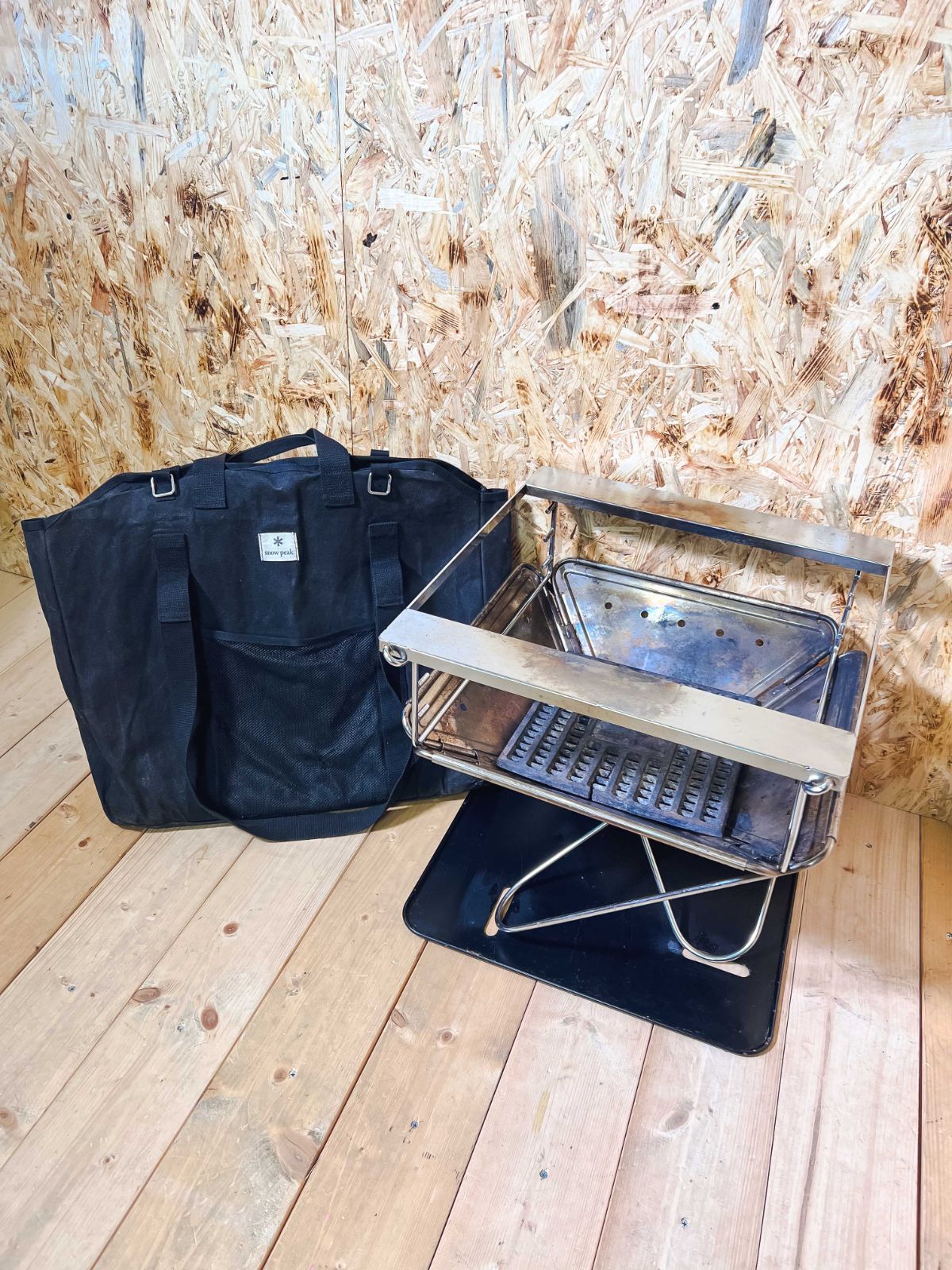 Lサイズ スノーピーク焚火台 スノーピーク焚火台ケース付き