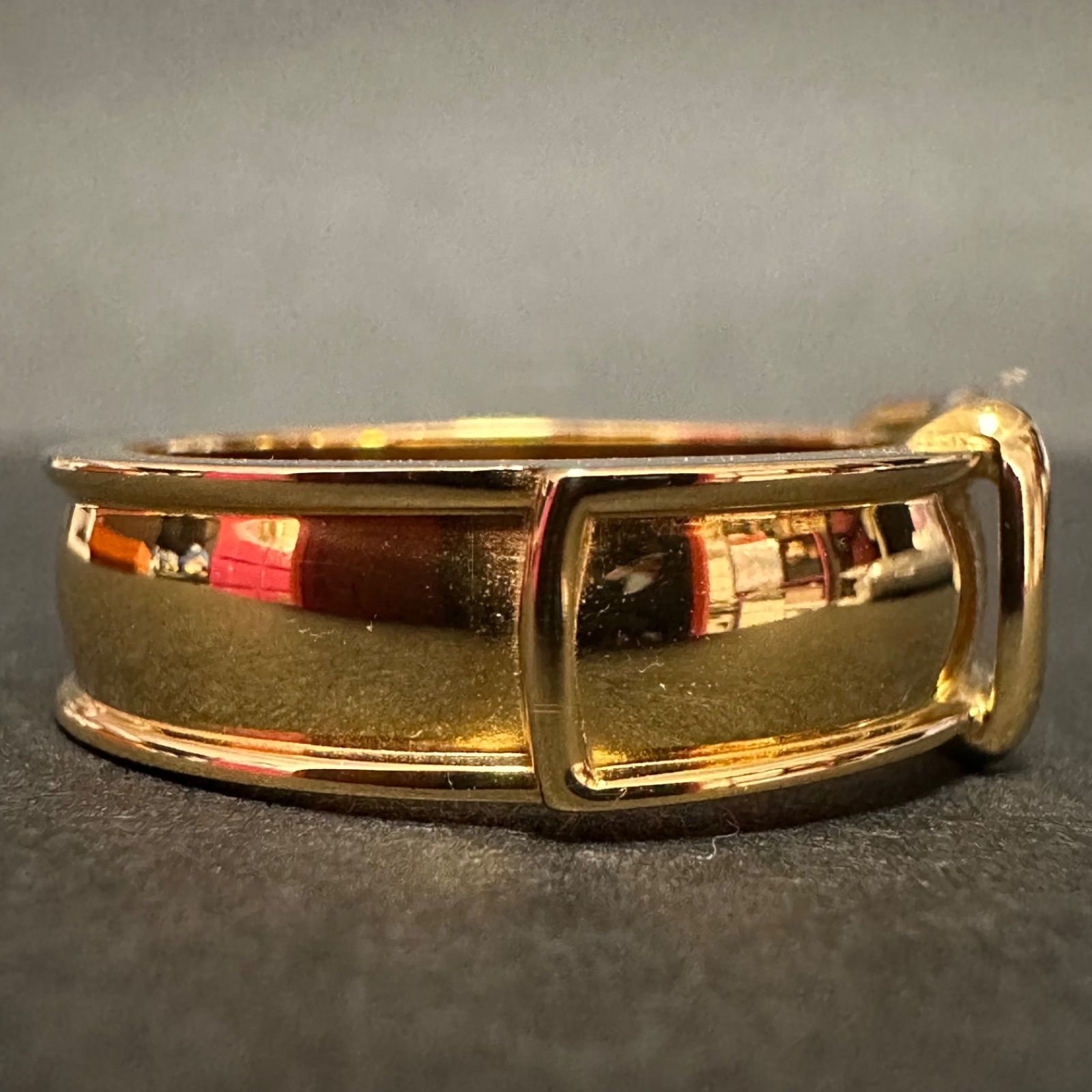 極美品 エルメス HERMES スカーフリング ブックルセリエ ベルト