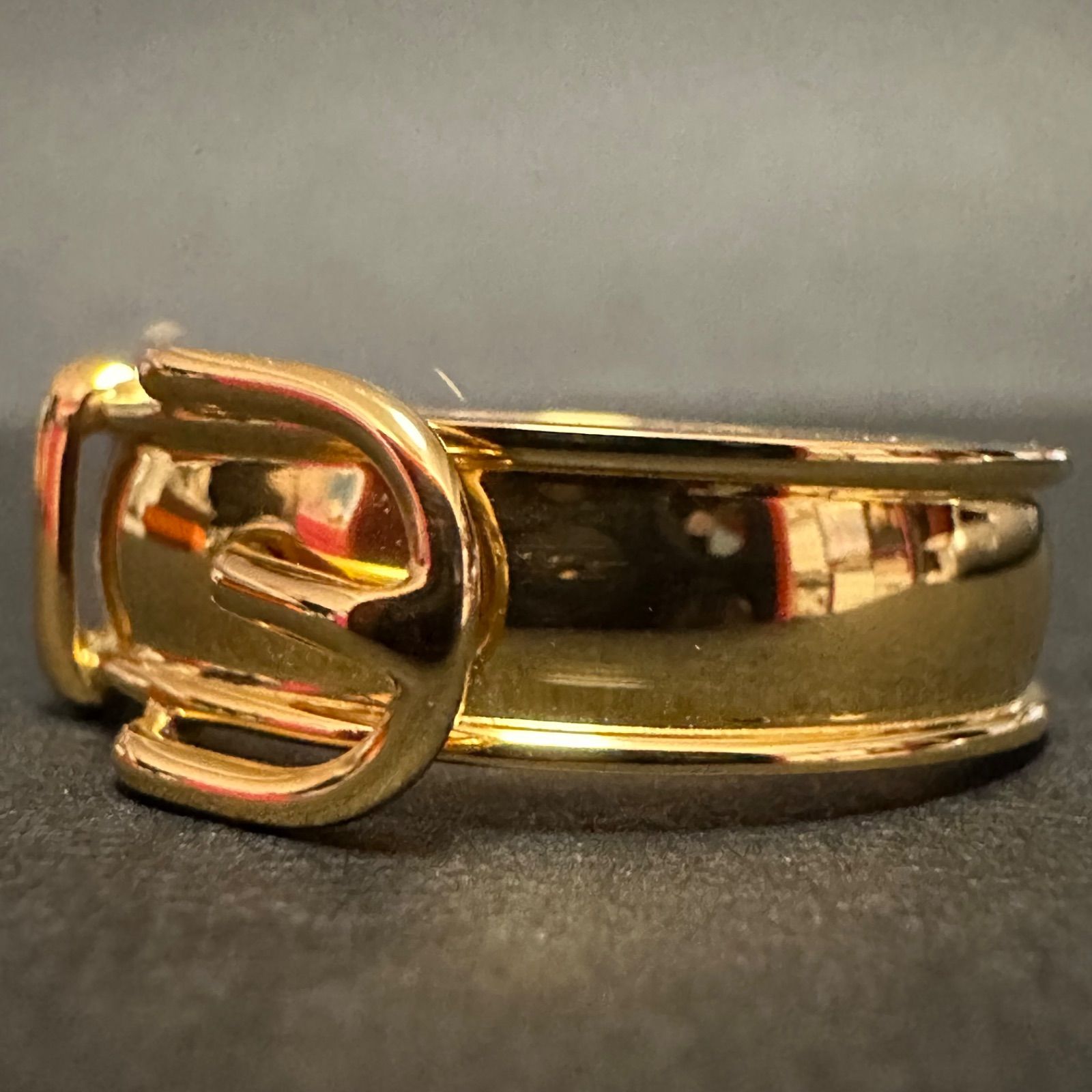 極美品 エルメス HERMES スカーフリング ブックルセリエ ベルト