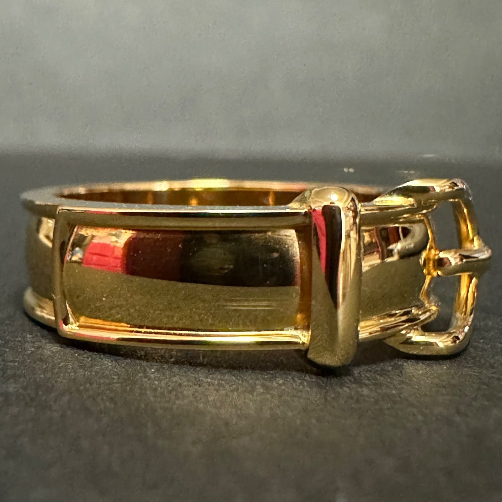 極美品 エルメス HERMES スカーフリング ブックルセリエ ベルト