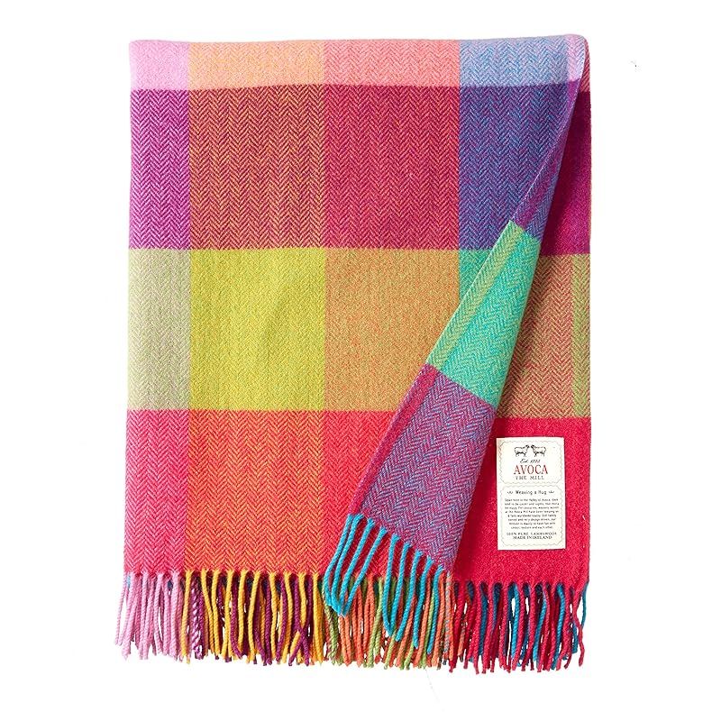 彡 アヴォカ Lambswool Throw Knee 1