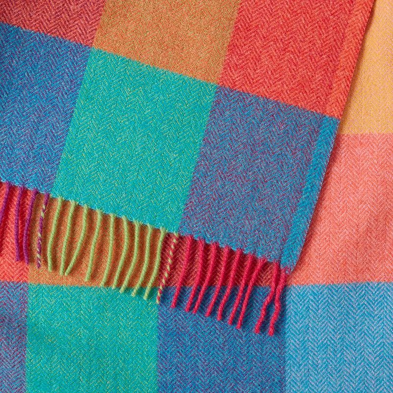 彡 アヴォカ Lambswool Throw Knee 1