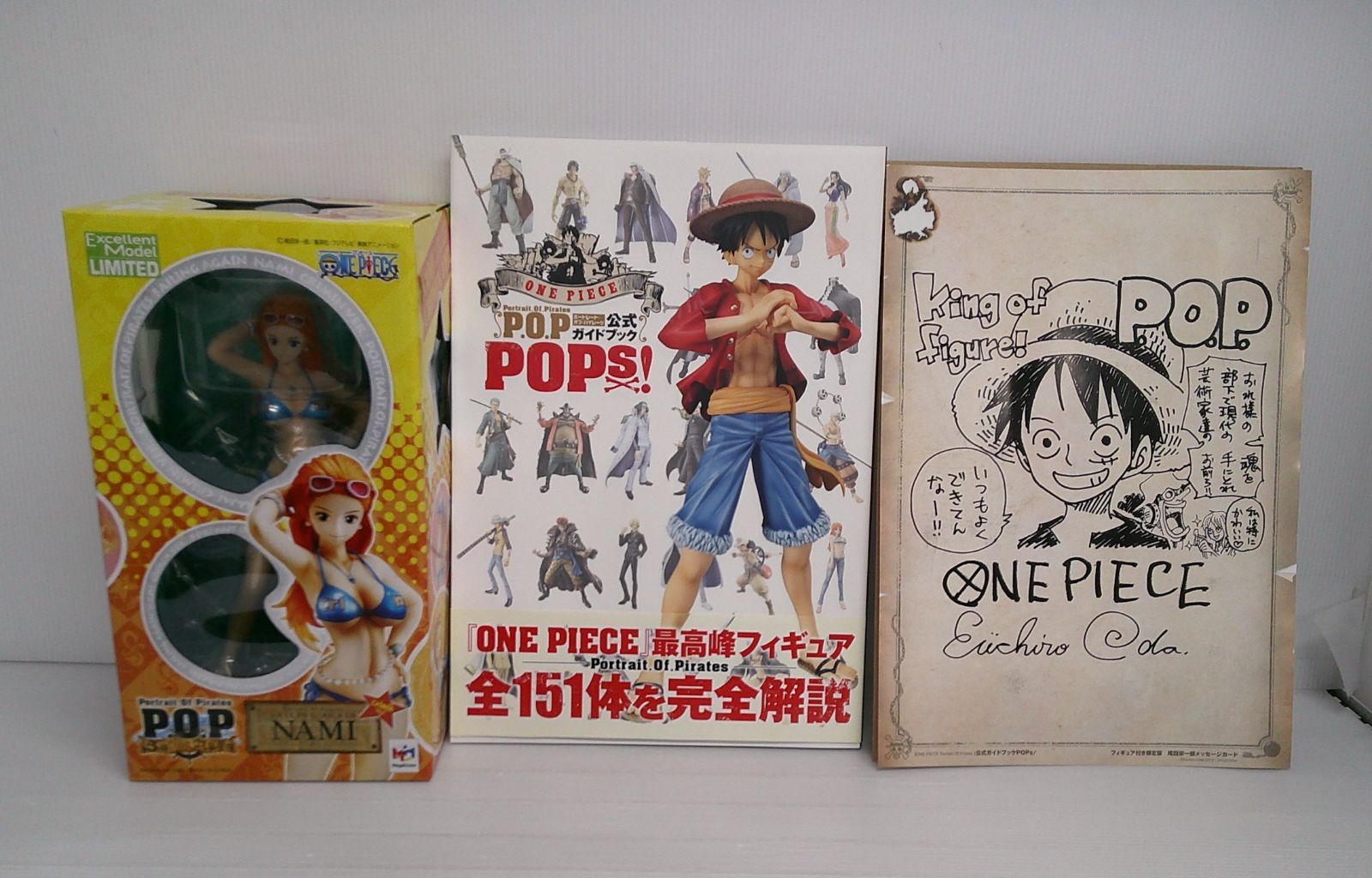 開封品】ナミCriminVer.＆ガイドブック＆メッセージカード「ワンピース