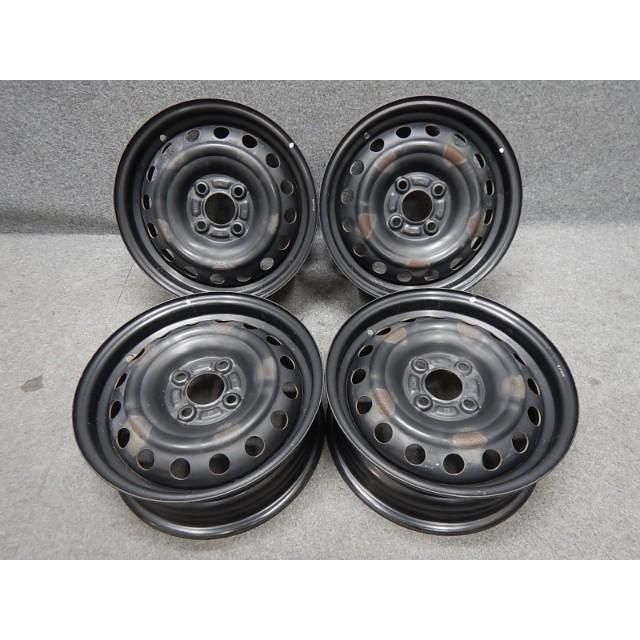 日産 K 13 マーチ スチールホイール 黒鉄チン 40300 1 HJ 0 C 14 5 J PCD 100 45 4本 101978