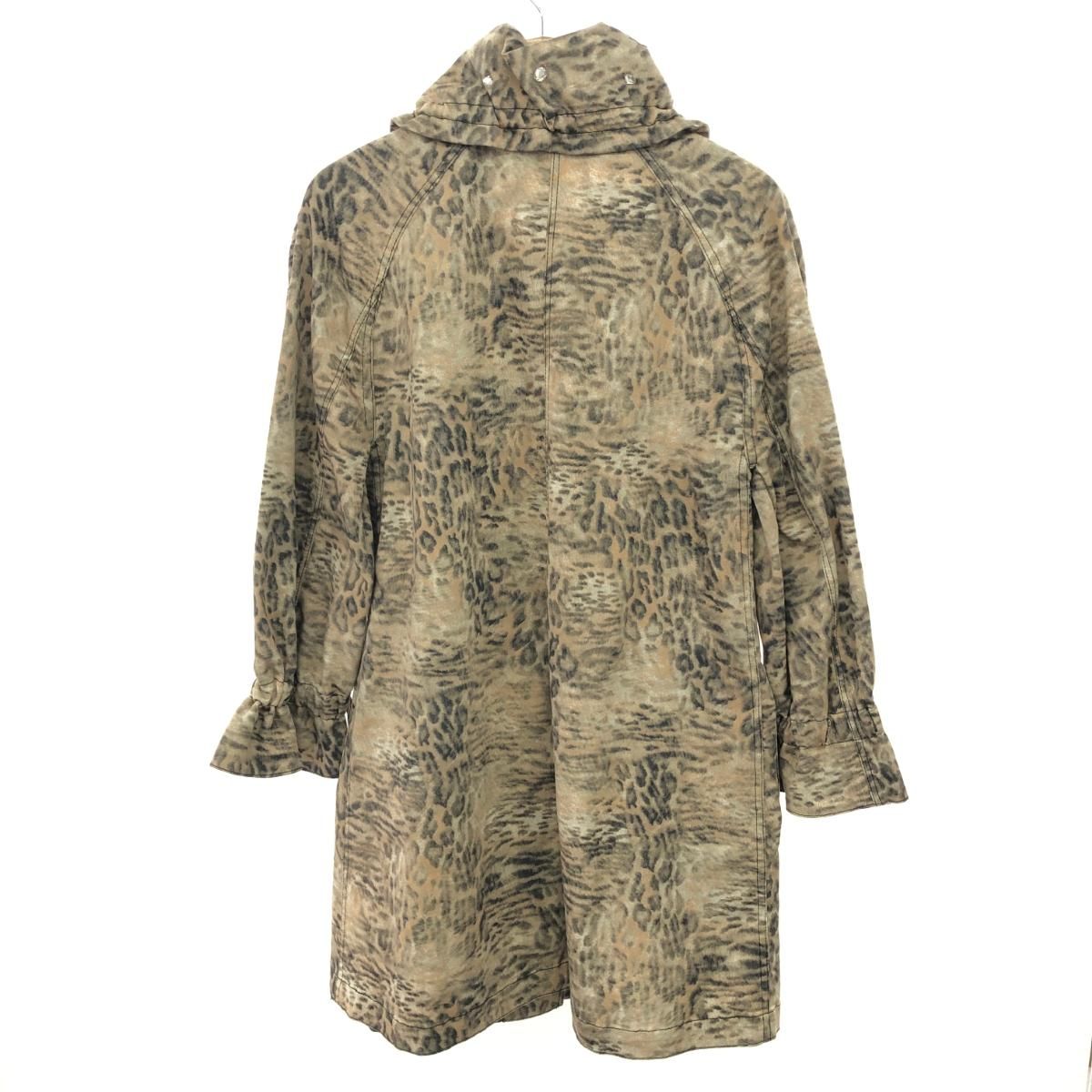 ITALIYA/イタリヤ 伊太利屋 ロングコート サイズ:11号 レオパード柄