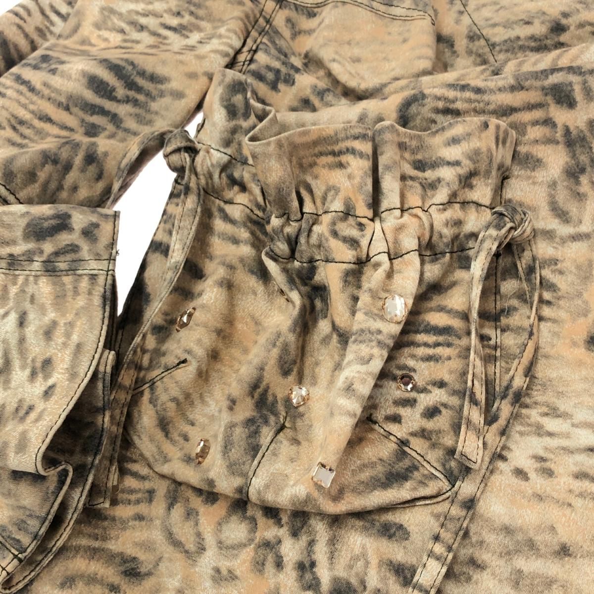 ITALIYA/イタリヤ 伊太利屋 ロングコート サイズ:11号 レオパード柄