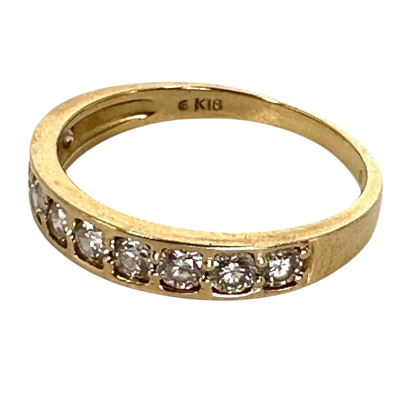 K 18 リング 7号 1 7 g D 0 40 ct レディース 指輪 ジュエリー B 9304
