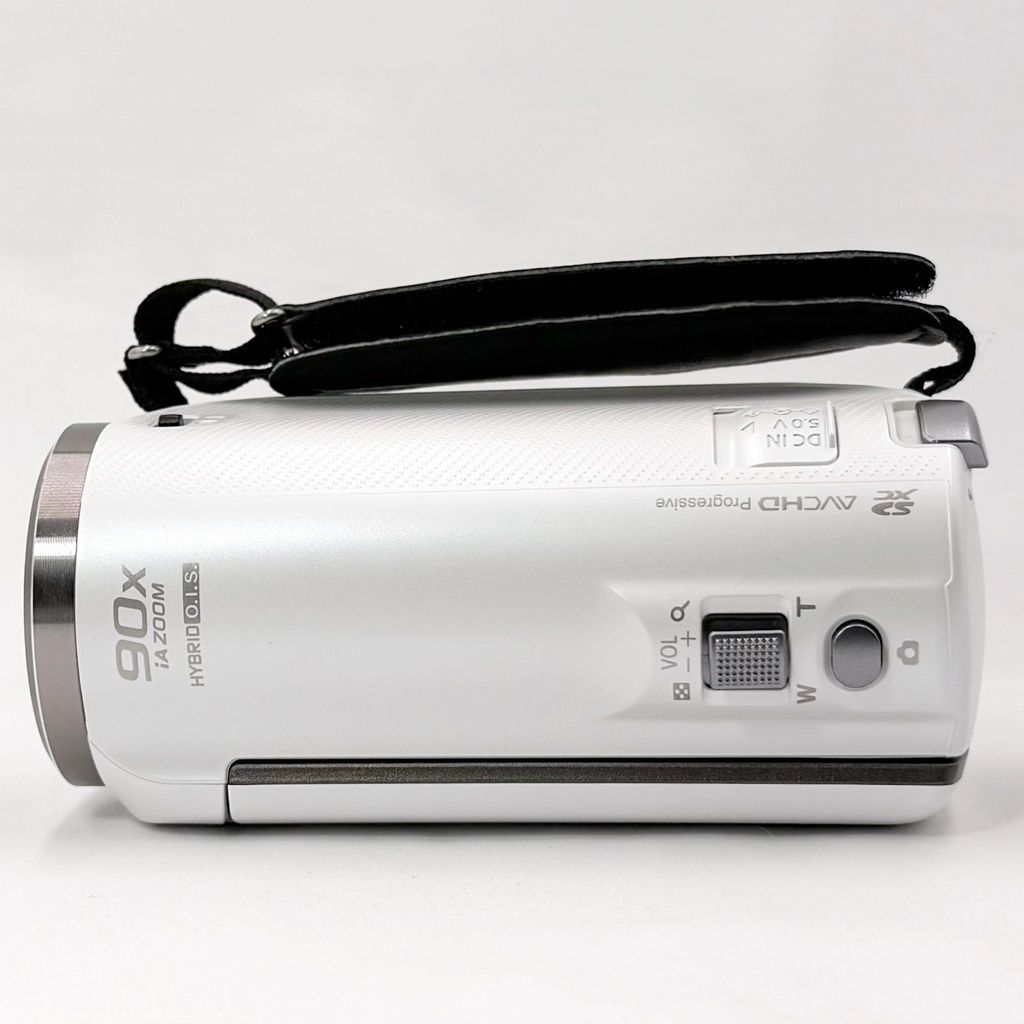 美品】パナソニック Panasonic HC-V480MS-W ホワイト ビデオカメラ