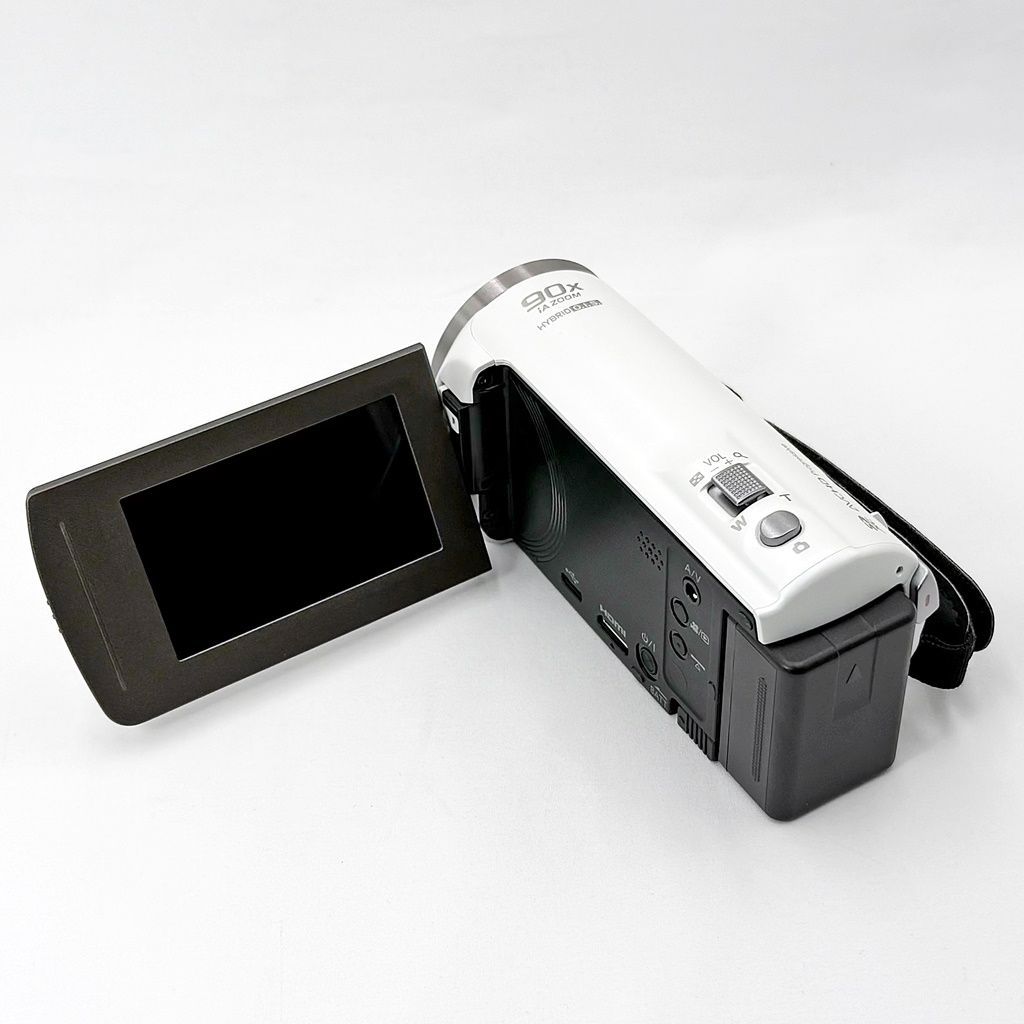 美品】パナソニック Panasonic HC-V480MS-W ホワイト ビデオカメラ