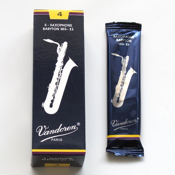 新品 バンドレン バリトンサックス用リード青[4] バラ1枚（個包装未