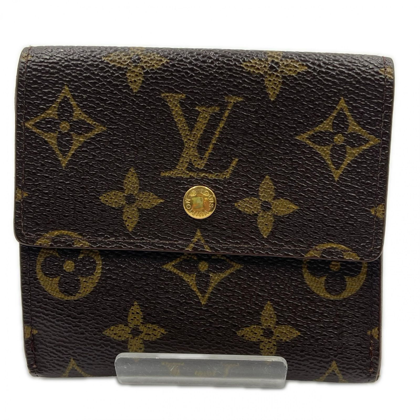 LOUIS VUITTON ルイ ヴィトン 財布 ポルト モネビエ カルトクレディ モノグラム M 61654 三つ折り財布 レザー ブラウン