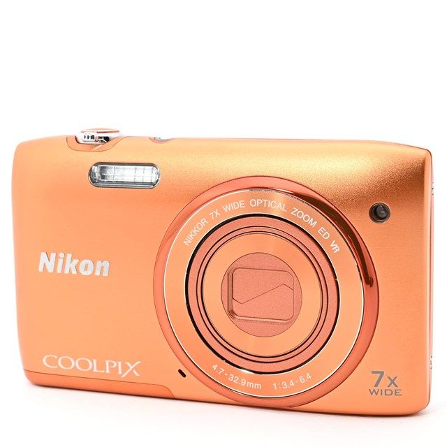 Nikon デジタルカメラ COOLPIX S 3500 アプリコットオレンジ 光学7倍ズーム 有効2005万画素 使用感わずかの コンディション