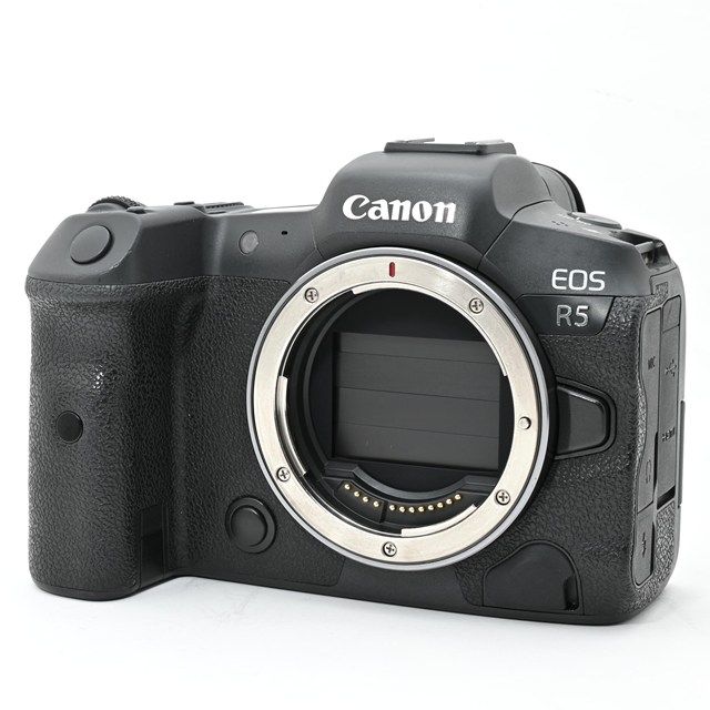 並品 Canon EOS R 5 ボディ 外観使用感あり リペア塗装済 動作良好の実用品 4500万画素フルサイズミラーレス 上位機