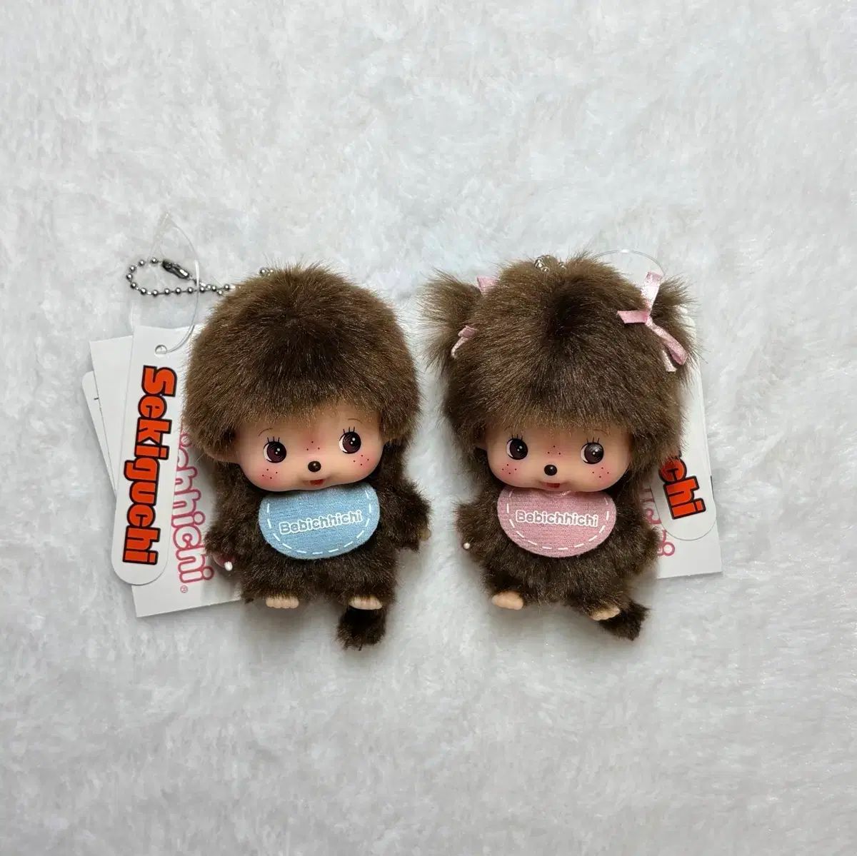 未使用 モンチッチ ベビチッチ BIGHEAD SS 男の子 BOY 女の子 GIRL ぬいぐるみキーリング 正規品 タグ付き