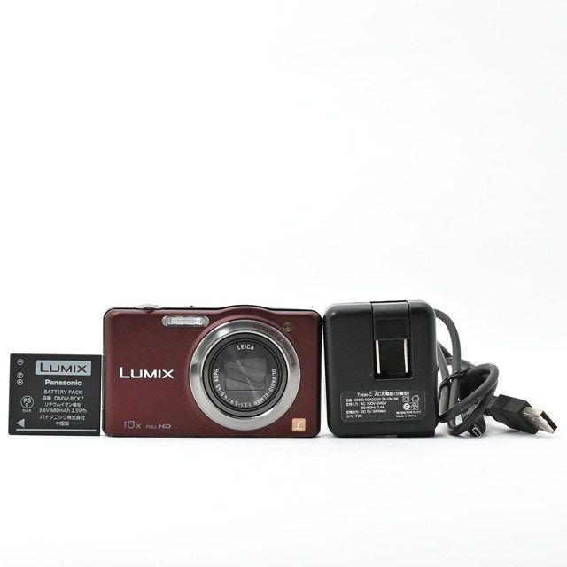 並品 Panasonic LUMIX DMC SZ 7 K コンパクトデジタルカメラ 使用感あり レンズリングにスレ キズ 打痕あり 液晶 表示 撮影影響なし