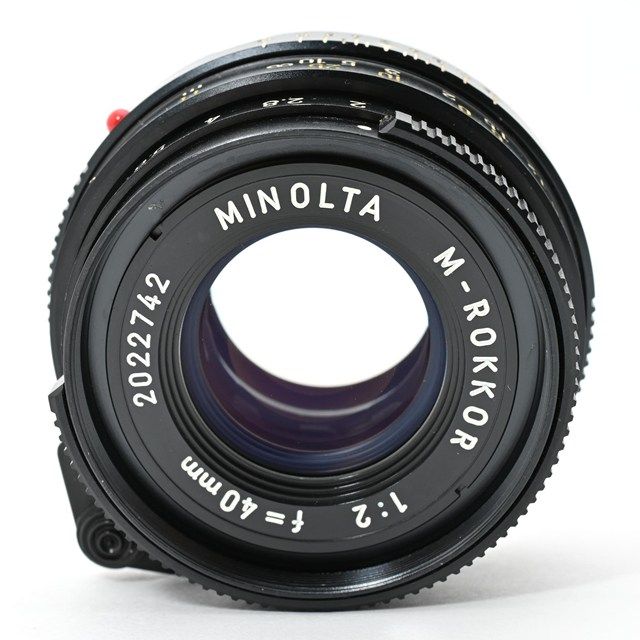 良品＞ MINOLTA M-ROKKOR 40mm F2｜ミノルタ名玉 単焦点レンズ