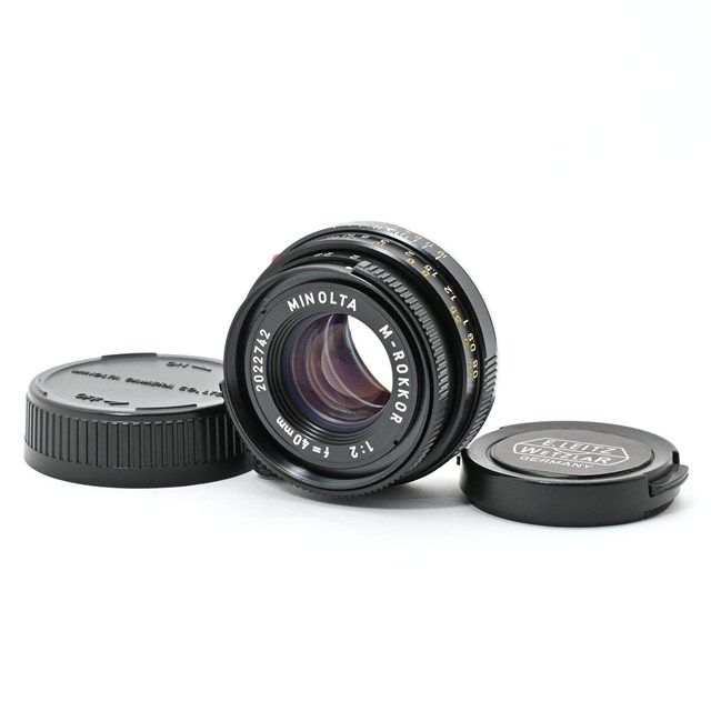 良品＞ MINOLTA M-ROKKOR 40mm F2｜ミノルタ名玉 単焦点レンズ