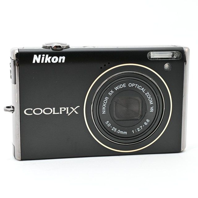  Nikon COOLPIX S 640 ブラック コンパクトデジタルカメラ フラッシュ正常 高倍率ズーム搭載 元 き コンパクトデジタルカメラ デジタルカメラ