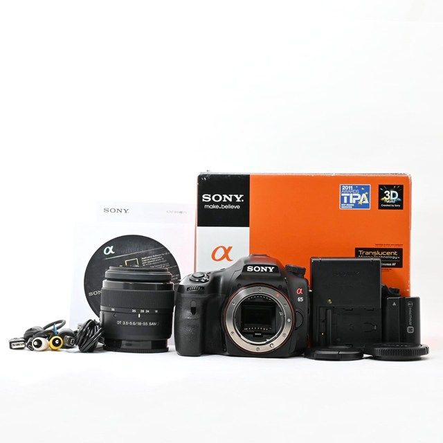 良品＞ SONY α65 ズームレンズキット｜DT 18-55mm F3.5-5.6 SAM付属