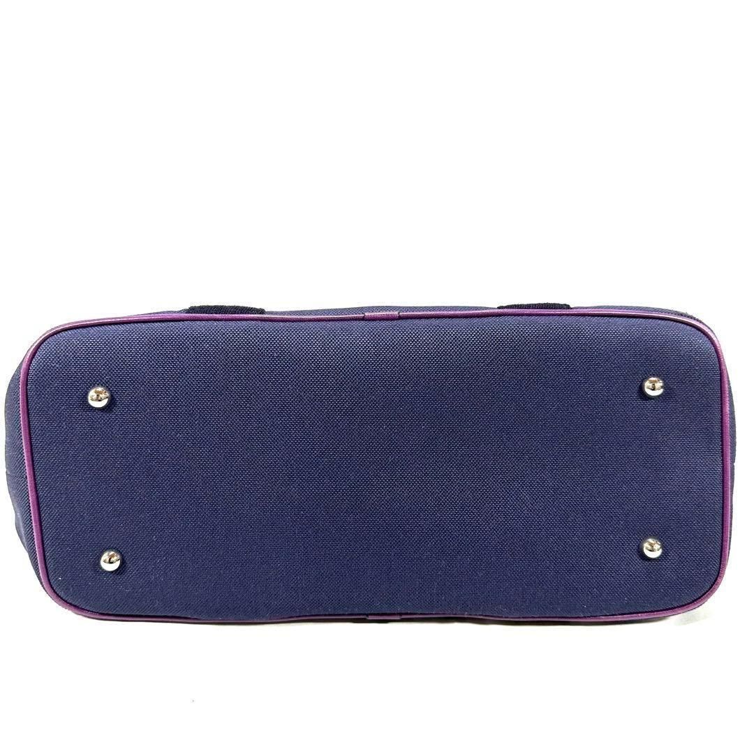 ロエベ LOEWE トートバッグ ハンドバッグ パープル アナグラム