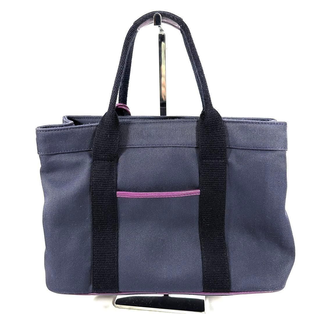 ロエベ LOEWE トートバッグ ハンドバッグ パープル アナグラム