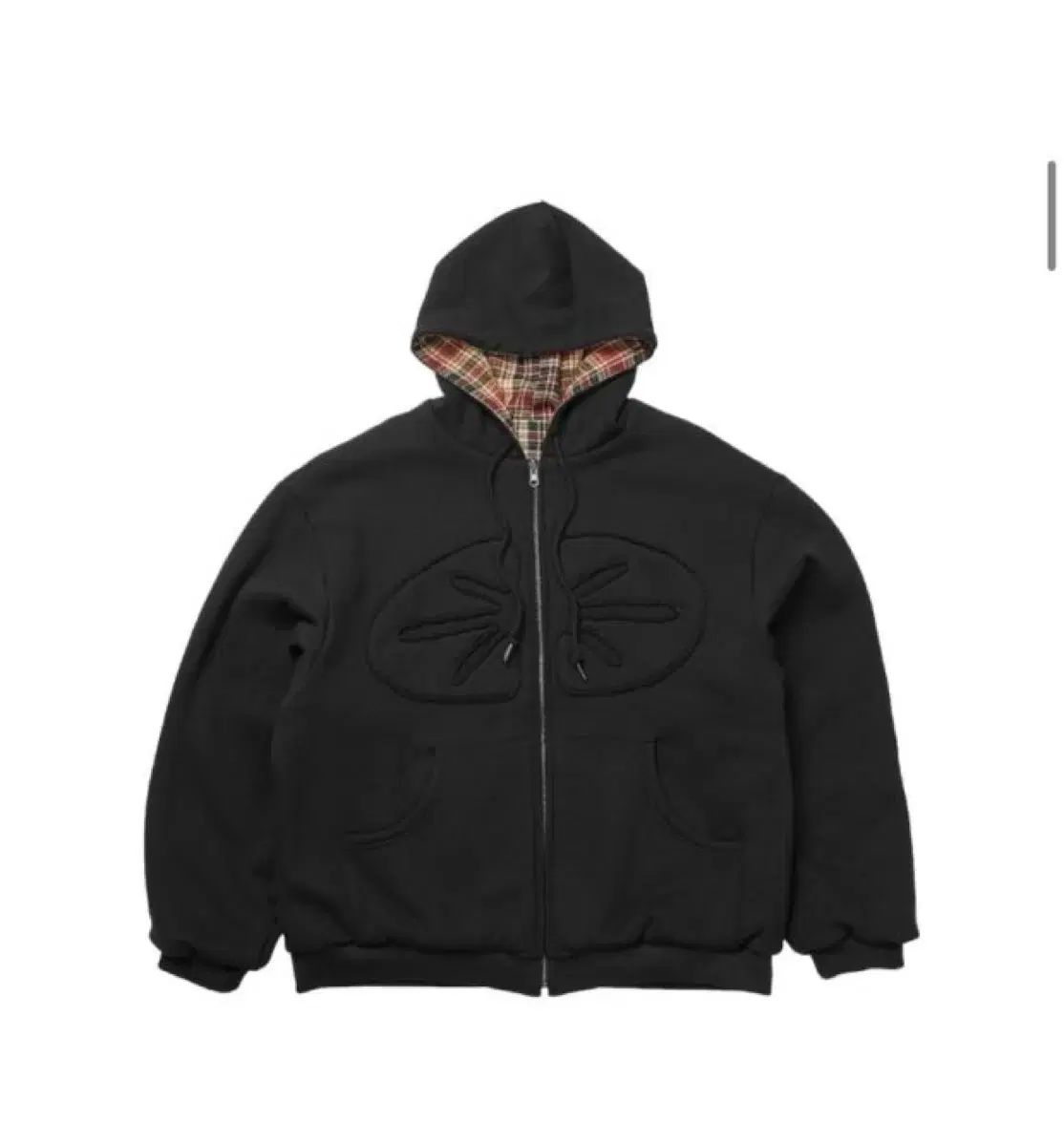 ERTR 이알티알 リー リバーシブル フーディー M ブラック