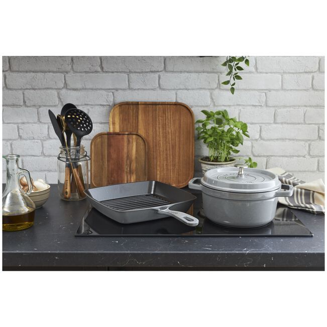 ストウブ ピコ ココット 18 cm ラウンド グレー