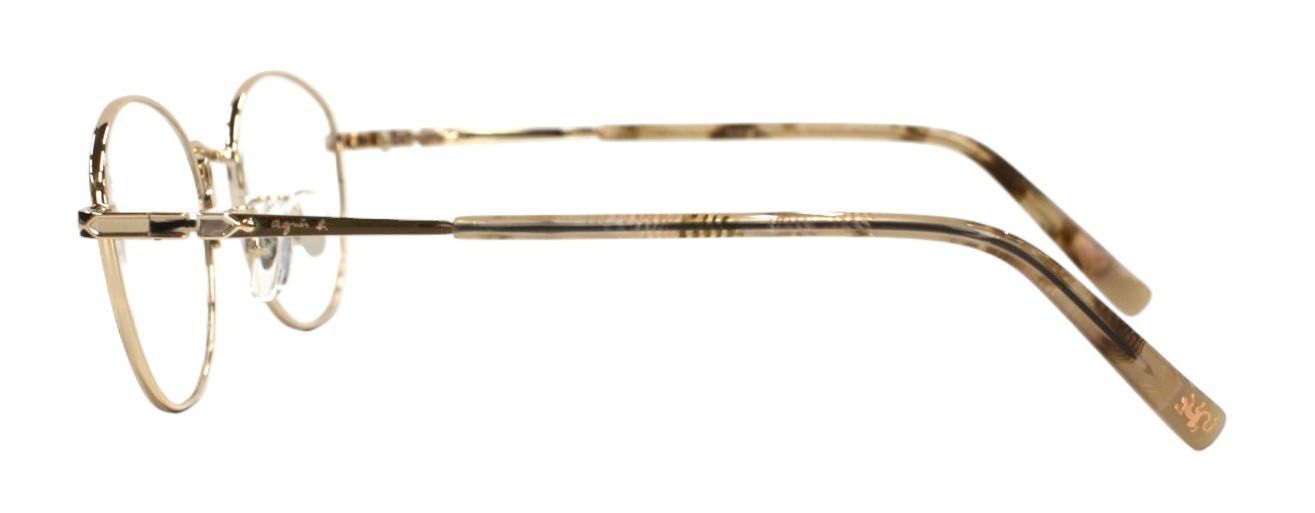 アニエスベー agnes b. 50-0140 フォックス ニッケル チタン フルリム 伊達 度付き レディース メガネ めがね 眼鏡 老眼鏡 遠近両用