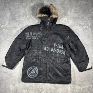 AVIREX アヴィレックス N-3 B 28-A 6755 リフレクターフライトジャケット Military ミリタリー ブラック