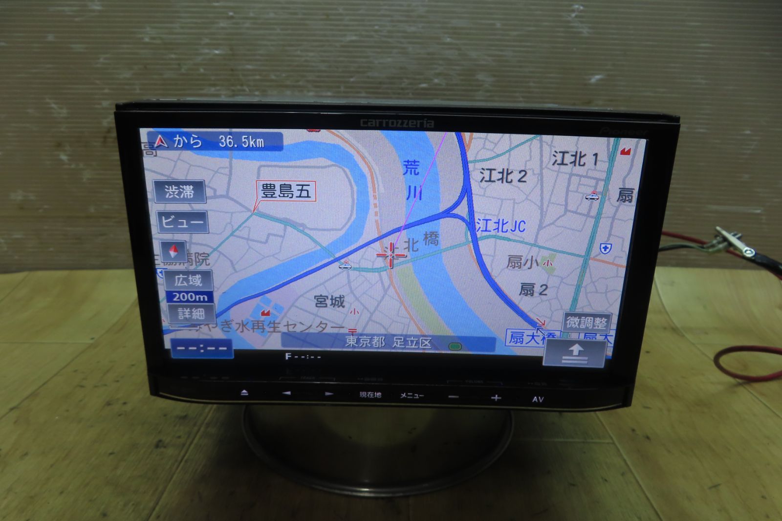 付 F 5115 カロッツェリア AVIC MRZ 09 SDナビ 地図2013年 地デジTVフルセグ内蔵 Bluetooth内蔵 CD DVD再生OK