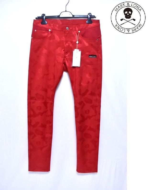 新品 MARK & LONA ロゴ スカル カモフラージュパンツ 50 MLM-1A-AT02-K